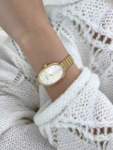 1pc Vintage Elegant Quartz Watch For Women, Versatile And Suitable For Daily Decoration