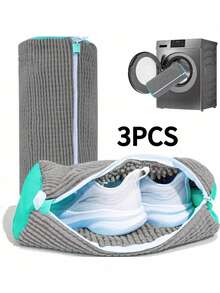 1/2pcs 360° Shoe Washing Machine Bag For All Shoe Types - Anti-Deformation, Machine Washable, Air-Drying, Protective Laundry Bag With Rich Fleece Inside, Perfect For Sneakers And Casual Shoes, - Multicolor - View 48