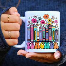 Toasted Tales Coffee Mug Teacher Gift - Quality Ceramic Mug With Colorful Flower Design, Dishwasher  (Coffee Mug) - Image Color - View 9