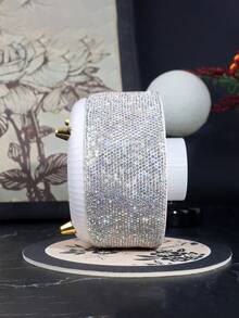 360° Rotating Makeup Brush Holder, Vanity Table Organizer, Cosmetics And Skincare Product Storage, 5-Compartment Makeup Brush Cup, Dressing Table Desktop Organizer, A Gift For Women And Girls (Sparkling Diamond Design).,Gifts For Women,Christmas Gifts,Gift Ideas For Women - Multicolor - View 12