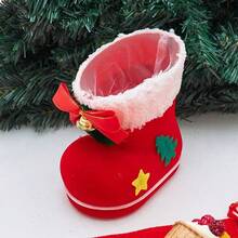 1pc Christmas Stocking Pen Holder, Creative Pen Holder, Small Boot Ornament, Christmas Tree Shoe Ornament, Decorative Item, Scene Arrangement, Holiday Celebration, Ideal For Christmas Decoration