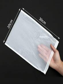 3个/5个装超细密豆浆过滤器，果蔬汁过滤袋，果渣过滤袋，蔬菜填充布，实用厨房工具 - 白色 - 查看 5