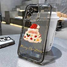 Funda de teléfono de Navidad compatible con iPhone 11, 16, Pro Max, 13, 15, 14, 12, 16 Pro Max, 15 Pro Max, 14 Pro Max, de silicona transparente y suave. Funda compatible con iPhone 17, 17 Pro, 17 Pro Max - DS125 - Ver 10
