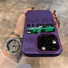 Funda de teléfono M-MerceS Cool Des Supercar para 17 16 15 14 13 12 11 Plus Pro Max multicolor aurora láser a prueba de golpes - z10 - Ver 10