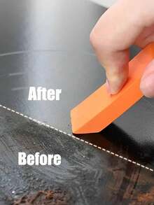 1pc/5pcs Stainless Steel Anti-Scratch, Rust-Proof Rubber Eraser, Stainless Steel Decontamination Agent, Rubber Rust Cleaning Eraser, Suitable For Kitchen, Bathroom, Household