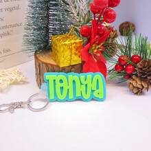 1 Pc Custom Acrylic Bag Tag Keychain 3D Backpack Tags Kids Tags Keychain Acrylic Name Tag Lunch Box Tag Luggage Tag Diaper Bag Tag Kids Backpack Tag Gift For Mom,Customized Keychains & Accessories,Easy Comfort,Apparel Accessories,Chic Autumn,Boyfriend,Girlfriend,Family,Friends - Silvery - View 47