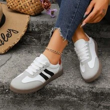 Women's Fashion Casual Sports Shoes, Dexton White Running Sneakers - White - View 6