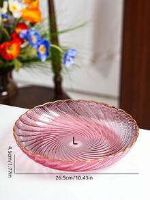 1pc Flower Shaped Multi-Size Tray, Made Of PET Material, Unbreakable, Reusable Fruit/Dessert/Cake Platter, Suitable For Various Festivals, Parties, Banquets, Living Room Desktop Storage - Pink - View 13