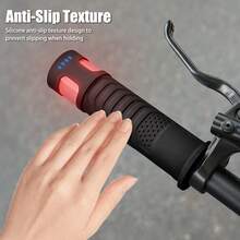 Type-C Rechargeable For Bicycle Road Bike Electric Scooter Handlebars Night Riding Accessories Led Bicycle Grips 2 Packs - Multicolor - View 2