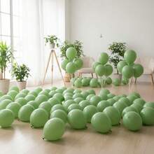 63pcs/123pcs (1 Set) Retro Green Party Decorative Balloons, Wreath Arch Balloon Set, DIY Balloon Tree, Balloon Arch, Birthday, Wedding, Valentine's Day, Party Decorations, Holiday, Wedding Balloon Bouquet, Balloon Set - Multicolor - View 6