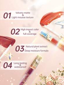 CATKIN Labial líquido mate, para mujeres, alto poder de color, resistente al agua y de larga duración, hidratante y suave, acabado aterciopelado, tono C09 Milk Tea - C09 Té con leche - Ver 6