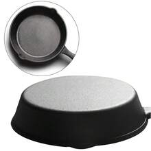 Sartenes, Sartén Pequeño De Hierro Fundido, Sartenes Baterias De Cocina Antiadherente, 20cm - Negro - Ver 7