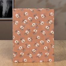 1 pieza Álbum de fotos de tela con estampado floral (Puede contener hasta 100 fotos de 4x6 pulgadas), Álbum de colección de fotos, Álbum de recuerdos familiares y de pareja, Adecuado para jóvenes, Fotos de boda y familiares, Álbum de cumpleaños y crecimiento, Almacenamiento de fotos de Navidad y San Valentín - Multicolor - Ver 18