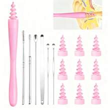 GSYY Ear  Removal Tool 2025 Q- With Reusable And Washable Soft Silicone Ts For Effective Eaing Cprehensive Ear  Removal Kit Includes 7 Derent Types Of Eaer Tools Designed For  And Hienic Use In He And Travel Scenas - 米色 - 查看 5