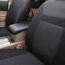 Car Seat Covers Full Set Universal Fit Most CarTruck SUV And Van Comfortable Airbag Compatible Jacquard And Polyester Full Set Low Back Black Black - BlackBlack - View 4
