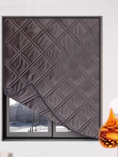 Window Insulation Kit Warm Curtains, Heat-Insulating And Windproof Sealed Windows, Cold And Heat Insulation, Sun Shading, And Sound Insulation Prevent Mosquitoes And Insects Easy To Install Hook And Loop Installation