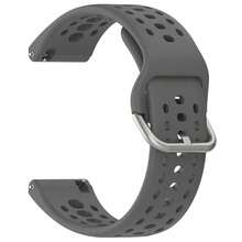 Compatible With Amazfit Bip 6 Band, 22mm Width Silicone Replacement Strap For Amazfit Bip 6 Smartwatch{Inchcolor_nameinch:InchDeepGreyinch} - 深灰色 - 查看 4