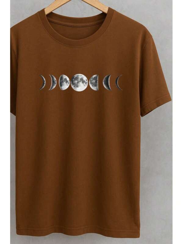 Blusa Feminina Camiseta T-Shirt Fases Da Lua Lançamento Algodão Premium Blusa Feminina Estilosa