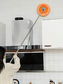 天花板拖把、墙面拖把、拖把替换垫、地板拖把布,适用于清洁地板、风扇、窗户、瓷砖、玻璃、汽车、客厅、浴室、厨房、宿舍、卧室、厨房清洁配件、秋季装饰、清洁用品、家居必备、浴室装饰及配件、家居用品、家居必需品 - 彩色 - 查看 3