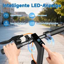 TODIMART T6 Street-Legal Scooter T-Series, 30 Km Range, 350W Motor, 8.5-Inch Honeycomb Tires, Dual Braking System, Adult E-Scooter, Foldable For Easy Storage, App Included - Black - View 8