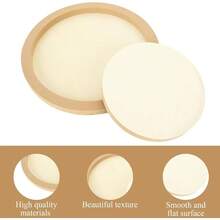 6PCS Unfinished Round Wood Panels, 8'' And 12'' Dia Wood Canvas Boards Painting, 3/4 Inch Deep Round Wooden Cradle Boards, Wooden Art Boards Crafts, Art Projects, Pouring Arts - Gỗ - Xem 5