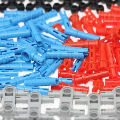 899Pcs Technic Gears And Axles, Compatible With Mainstream Building Block Brand Technic Sets, Car Tracks-Tires Wi...