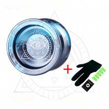 1pc Enjoyable Yo-Yo Ball New Model X4, Single Metal Alloy Yo-Yo, Professional Competition Grade YOYO (Includes 5 Strings, 1 Glove, 1 Thin Bearing) - Multicolor - View 4