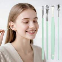 Kit de Eliminación de Cera Del Oído, Limpiador de Oídos, Juego de Cucharas para Orejas, Hermosas y Compactas, Fáciles de Limpiar, Herramientas para el Cuidado de Los Oídos Fáciles de Usar 6PCS (7PCS, pequeño) - 6 piezas - Ver 4