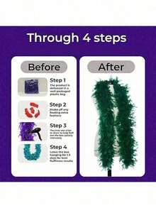 1PC Man-Made Colorful Feather Boas 6.6ft Feather Boa For Women For Dancing Wedding Party Halloween,Stage Decoration Holiday Party Headwear Accessories Clothing Accessories, ,Scarf Decoration, Suitable For Birthday Party, Halloween, Christmas - Multicolor - View 5