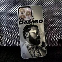 Funda de Teléfono Damso Rapper para 17,16,15,14,13,12,11 Pro,Max,Plus Anti Caída Negra Mate Dura - Z6 - Ver 2
