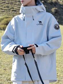 CAMEL CROWN Men's Outdoor Jacket, Autumn/Winter Three-In-One Down Jacket With Detachable Down Liner, Windproof And Waterproof Hiking Jacket - Distant Mountain Blue - View 1