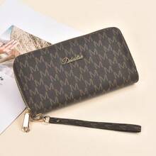 European And American Retro New Wallet Women Long Double Zipper Large Capacity Clutch Purse Can Hold Phone Large Capacity Wallet Purse For Women Wallet Purse Wallet Wristlet Wallet Long Wallet Purses For Woman Wallet For Ladies - Multicolor - View 8