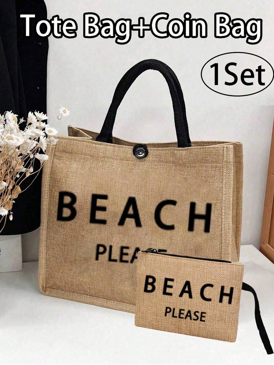 这款大容量亚麻手提袋印有“Beach Please”字样和棕榈树图案,是一款便携且容量大的购物袋。配有亚麻手柄,实用且个性化,是旅行、购物、度假、返校、聚会等场合的理想礼物之选——也是母亲节的绝佳礼物选择。 - 彩色 - 查看 1