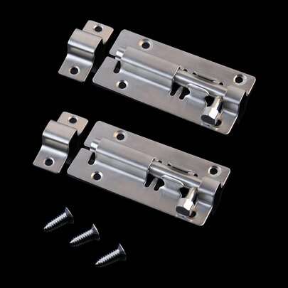 Sliding Locks, Old-Fashioned Latch Locks, Door Locks, Door Locks, And Upgraded Door Locks And Safety Locks Are More Robust Than Ordinary Sliding Door Locks. It Provides Additional Security For Your Bathroom, Bedroom, Dressing Room, And Front Door. Although It Is Compact, It Can Firmly Lock The Door, Keeping Annoying Intruders Away And Enjoying The Peace Of Mind Brought By High-Quality Locks.