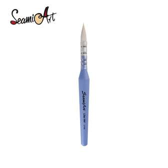  SeamiArt 1pc Lilac Veil Short Handle Travel Brush Pen Goats Nylon Mixture Hair Portable Watercolor Brush