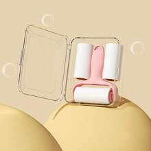 Mini Lint Roller, Tear-Off Type, Household Replacement Cleaning Small Portable Roller Brush, High Viscosity Clothes Paper Rolls,Remove Animal Hair Stuck To Your Clothes - 彩色 - 查看 7