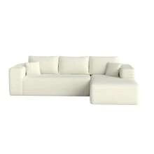 106'' Modular Sectional Sofa With L-Shaped Chaise, No Assembly Required,For Livingroom,Apartment,Beige - Màu be - Xem 10