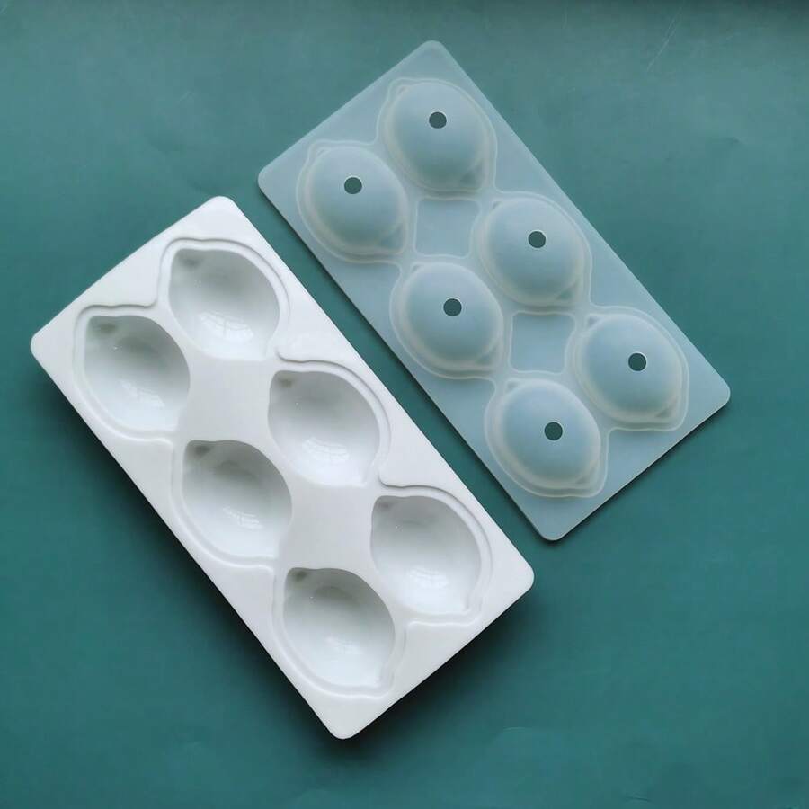 Silicone Mold Lemon Fine Sweets Fruits Full - 白色 - 查看 1