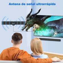 Antena de TV Digital 4K con Amplificador, para Interior/Exterior, Diversos Diseños, Regalo Agradable, Onda Terrestre Alta Definición - AT-TX-006 - Ver 7