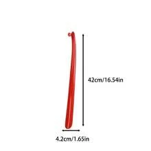 1 件长柄鞋拔，便携式提鞋器，适用于孕妇、老年人，方便穿鞋辅助工具