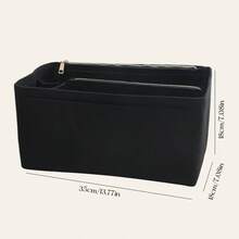 1pc Large Capacity Multi-Function Toiletry Bag, Coin Purse, Phone Pouch, Travel Organizer Bag, Desktop Organizer, Portable Cosmetic Bag - Black - View 15