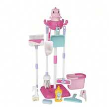 Electric Vacuum Cleaner Toy With Lights And Music, Realistic Household Appliance & Furniture, Baby Cleaning Tool, Simulation Sweeping, Mopping, Car Washing Play Set