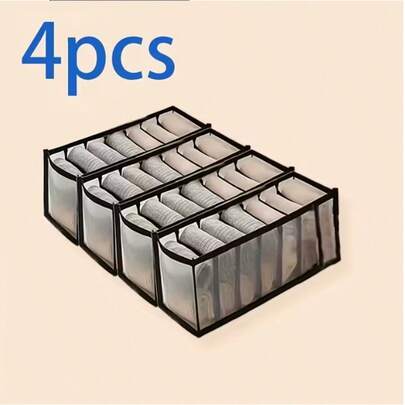 1PC White Underwear Storage Box – Minimalist Polyamide Closet Drawer Organizer For Socks, Bras & Lingerie, Durable Space-Saving Wardrobe Divider, Perfect Home & Bedroom Storage Solution, Ideal Christmas Gift & Holiday Supplies For Festival Decoration