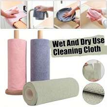 1 cuộn/20 khăn lau vệ sinh siêu thấm hút bằng sợi microfiber, kích thước 25*25cm, khả năng thấm hút nước cao, bền và có thể giặt, thích hợp cho việc rửa chén bát, lau mặt bàn và sàn nhà - Khăn lau đa năng gia dụng, thiết kế vuông hiện đại, đồ dùng vệ sinh chủ đề không gian, khăn lau chén bát, khăn lau mặt bàn, thiết kế tiết kiệm không gian, chất liệu thấm hút cao. - Nhiều màu - Xem 4