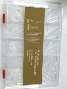 240 Peças Molde de Construção de Gel Extensão Rápida Longa Elíptica Profissional para Salão de Unhas Gel UV de Cristal