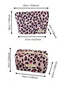 حقيبتان مستحضرات تجميل بطبعة نمر عتيقة، حقيبة تخزين بنمط نمر وردي عالي الجودة، حقيبة منظم مكياج كبيرة السعة محمولة، حقيبة أدوات التجميل والعناية بالبشرة للسفر، حقيبة غسيل المكياج بنقاط، مناسبة للتخزين أثناء السفر والاستخدام اليومي، حقيبة تخزين فوط صحية محمولة كبيرة السعة، محفظة كبيرة السعة، مناسبة للتخزين أثناء السفر والاستخدام اليومي، حقيبة أدوات التجميل والعناية بالبشرة، حقيبة سفر للسيدات