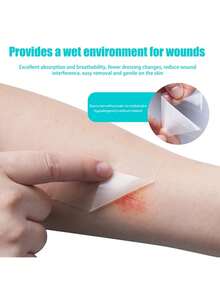 1roll For Hydrocolloid Patch Bandages With Self-Adhesive Sore Bandages Highly Absorbent - White - View 5