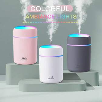 1 pezzo Deodorizzatore e umidificatore smart per auto 3 in 1 - Alimentato tramite USB con nebulizzatore per oli essenziali aromaterapici a capacità regolabile, luce LED per tutti i modelli, deodorante per auto | Deodorizzatore aromaterapico moderno | Aromaterapia portatile, deodorante per auto