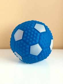 Squeaky Peanut Shaped Dog Chew Toy, Rubber Pet Teething Toy For Training & Entertainment - Multicolor - View 9