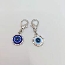 Móc khóa hình mắt quỷ unisex - Bùa may mắn, Thiệp nhắn nhủ độc đáo, Thích hợp cho sinh nhật, đám cưới, Ngày Valentine, lễ tốt nghiệp, trường học, phụ kiện xe hơi, Dây đeo kiểu Gothic Y2K dễ thương, Phụ kiện túi xách - Nhiều màu - Xem 8